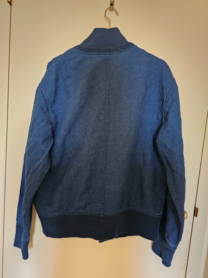 Denim Blue Bomber Jacket (M) - photo 2