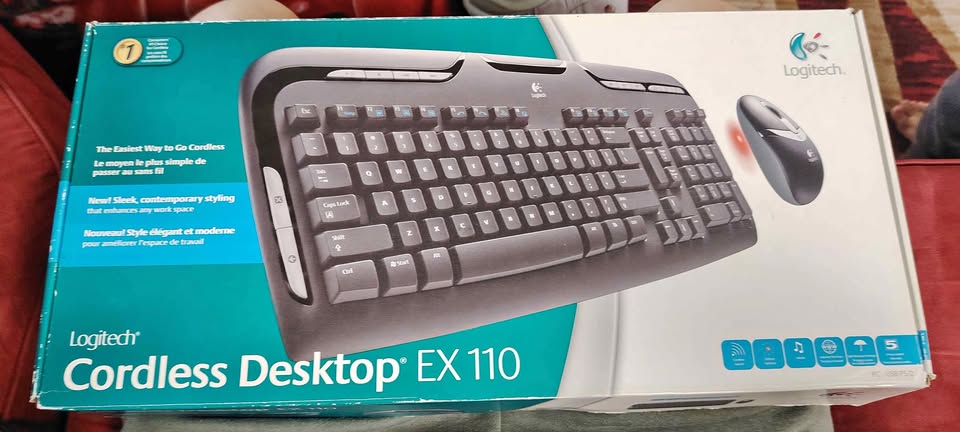 Logitech Cordless Desktop Ex110 keyboard mouse