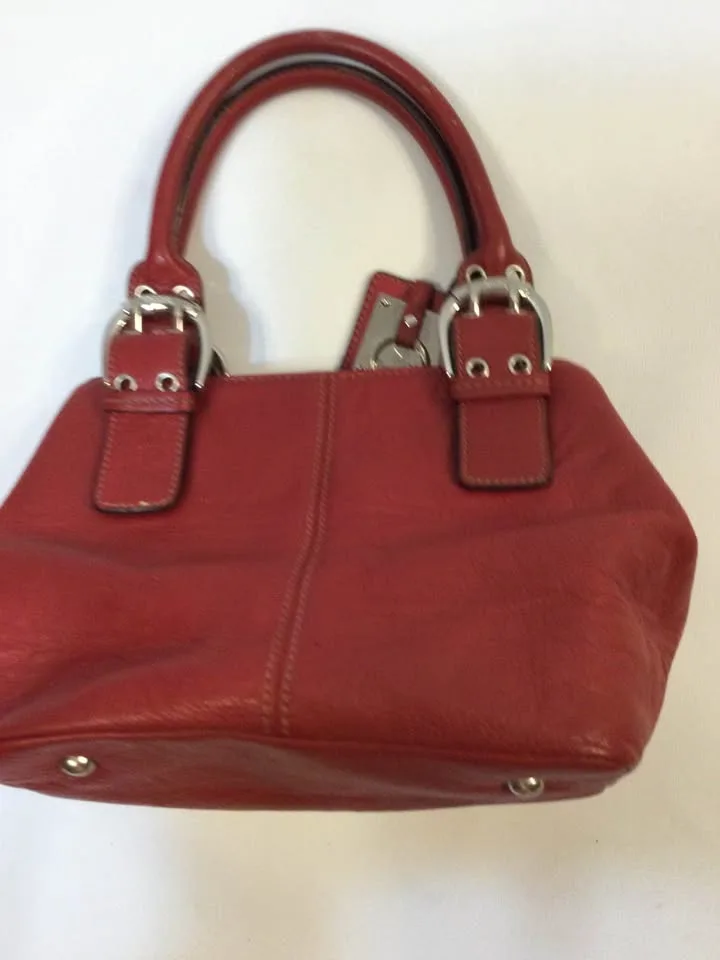 🥕TIGNANELLO Red Leather Handbag image indicator(3)
