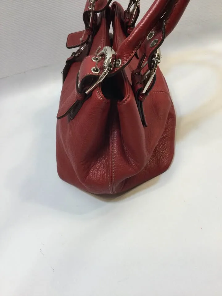 🥕TIGNANELLO Red Leather Handbag image indicator(5)