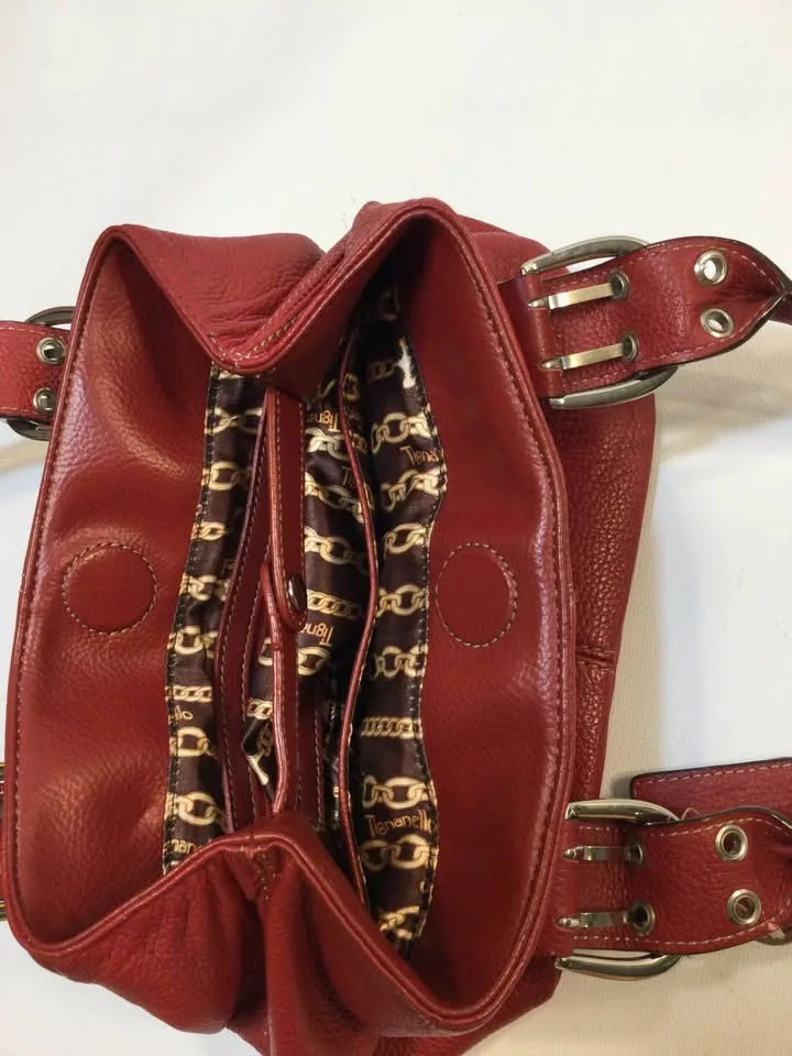 🥕TIGNANELLO Red Leather Handbag image indicator(8)