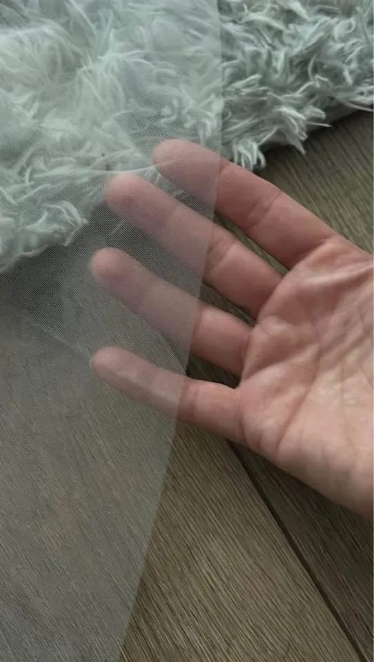 Soft white or ivory Blusher fingertip Veil image indicator(6)