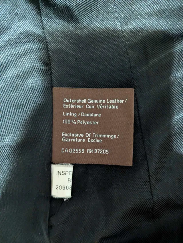 Genuine leather womens Danier jacket- size 3XS image indicator(4)