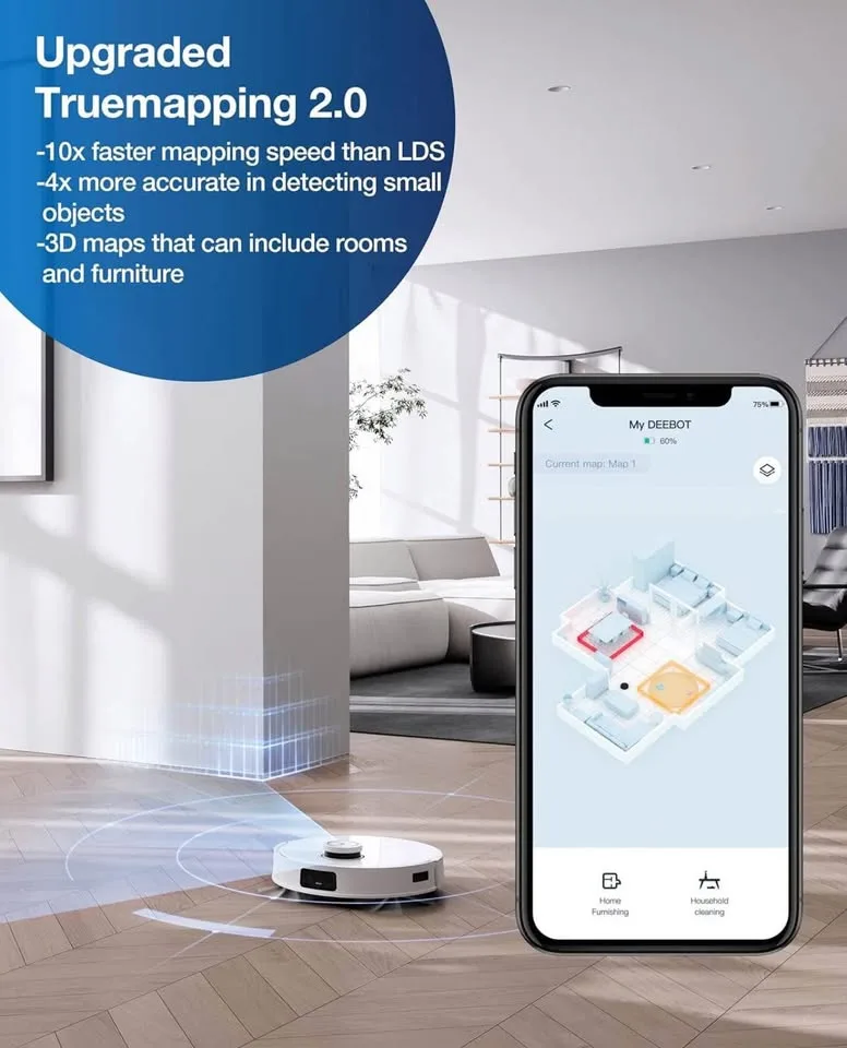 ECOVACS DEEBOT T10 Plus Robot Vacuum and Mop Combo image indicator(5)