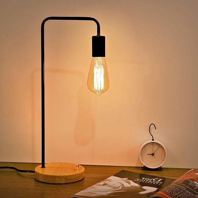 Industrial Dimmable Table Lamp – Modern Bedside Light