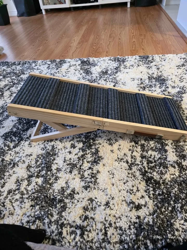 Adjustable Dog Ramp, Portable Folding Pet Ramp, 32" Long image indicator(6)