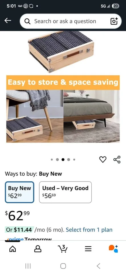 Adjustable Dog Ramp, Portable Folding Pet Ramp, 32" Long image indicator(10)