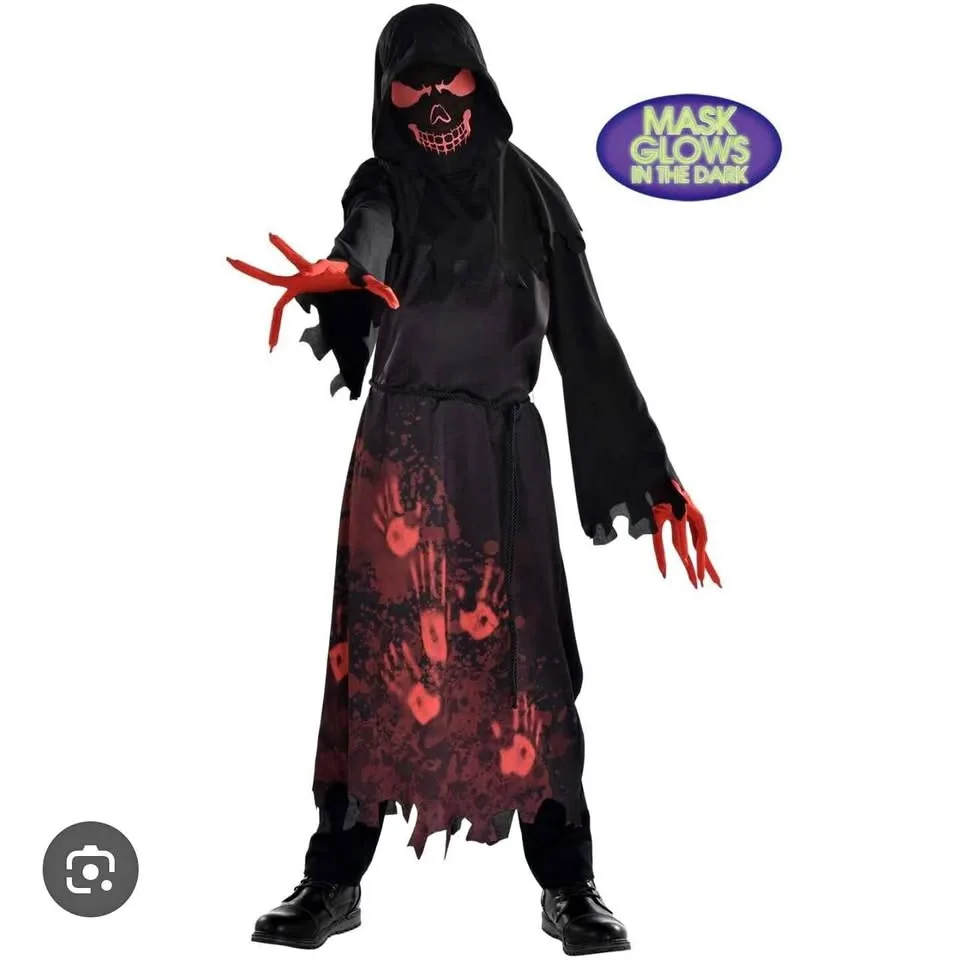 Kids size large 10-12 Halloween Hooded horror custome thumbnail