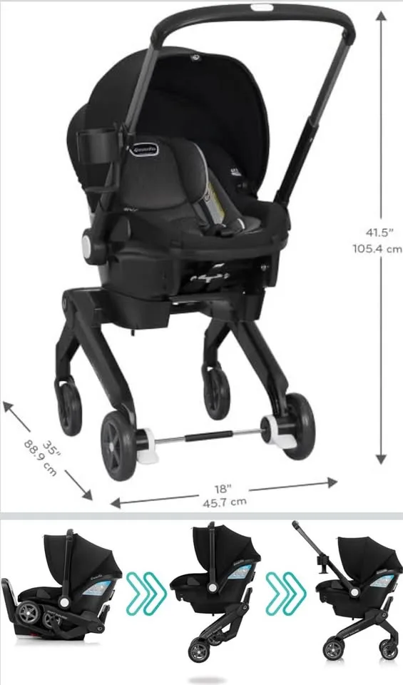 Evenflo Shyft DualRide Car Seat & Stroller Combo (Beaufort) image indicator(2)