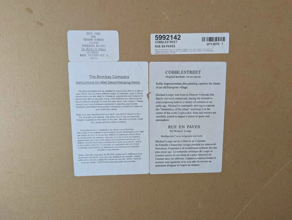 Oil Painting- Cobblestreet - Michael Longo - Oil on Canvas image indicator(2)