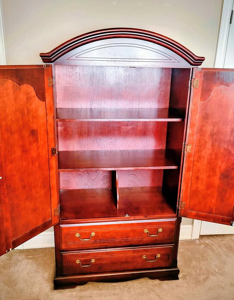 Solid wood armoire
