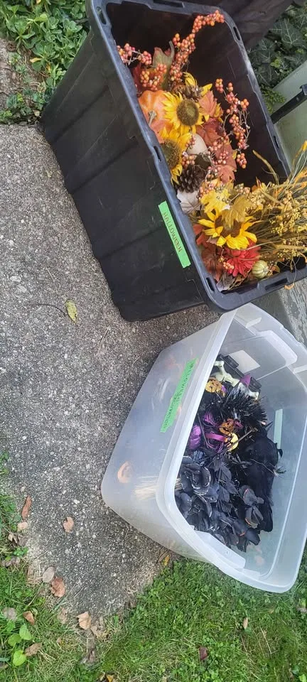 Halloween decoration from a movie set $80 for 2 full bins image indicator(3)