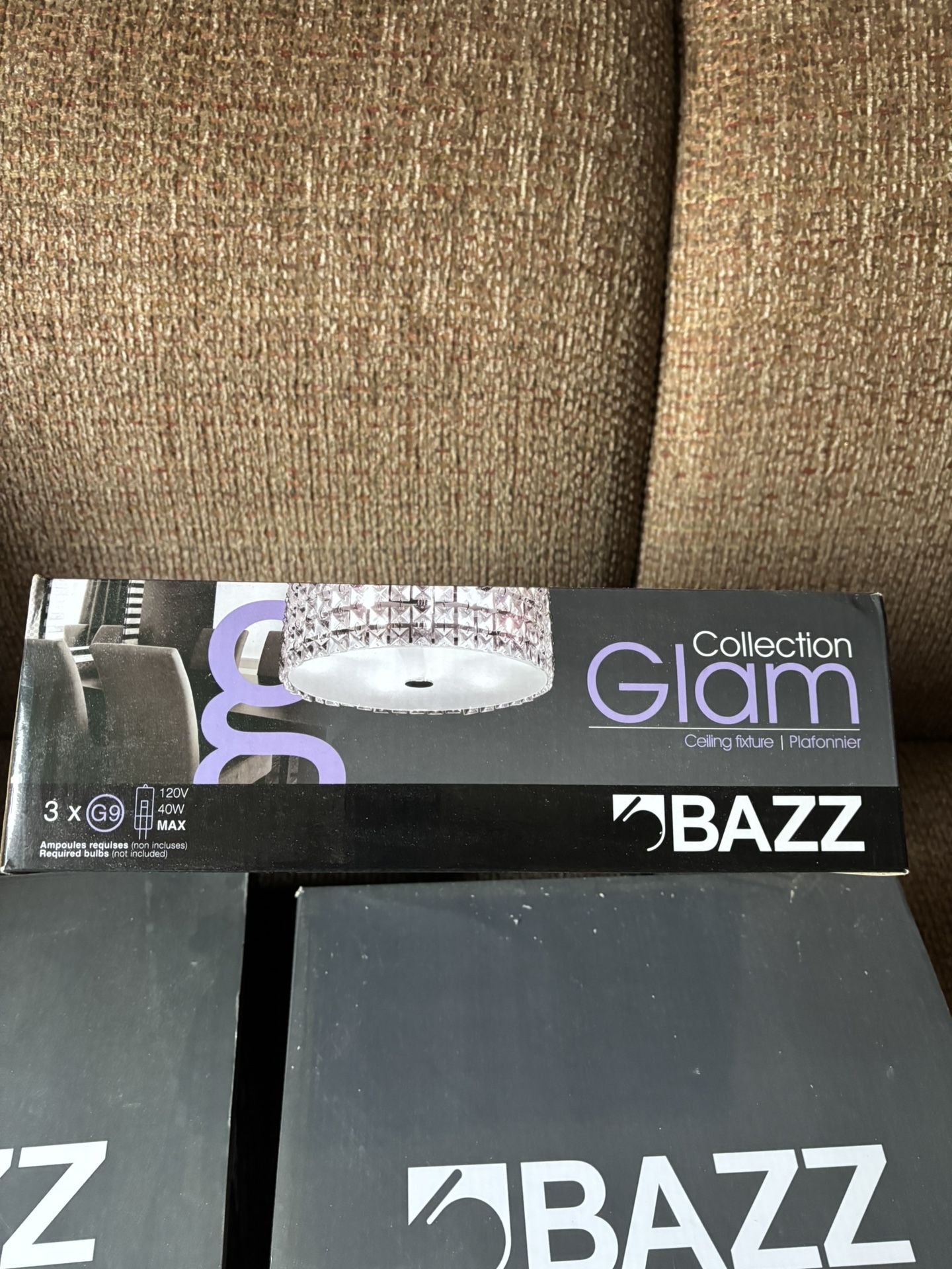 3 Crystal Light Fixtures