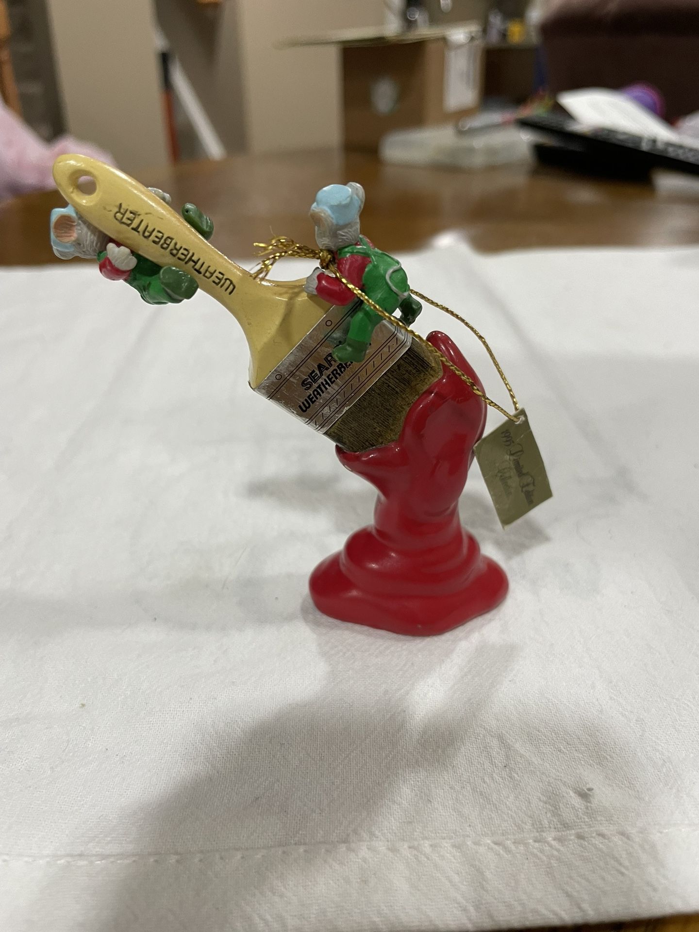 Sears Weatherbeater Paint Brush Mice Ornament