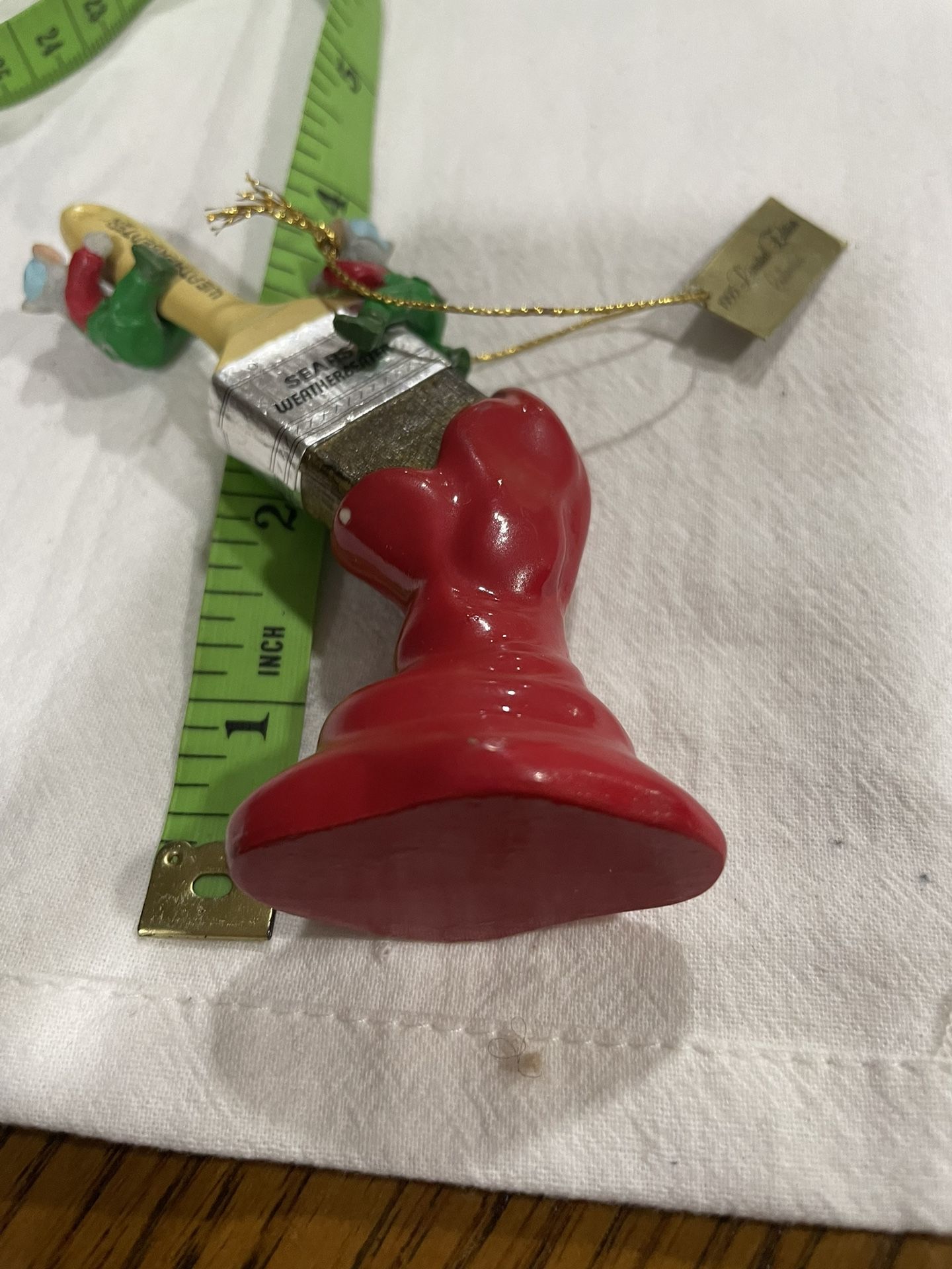 Sears Weatherbeater Paint Brush Mice Ornament - photo 4