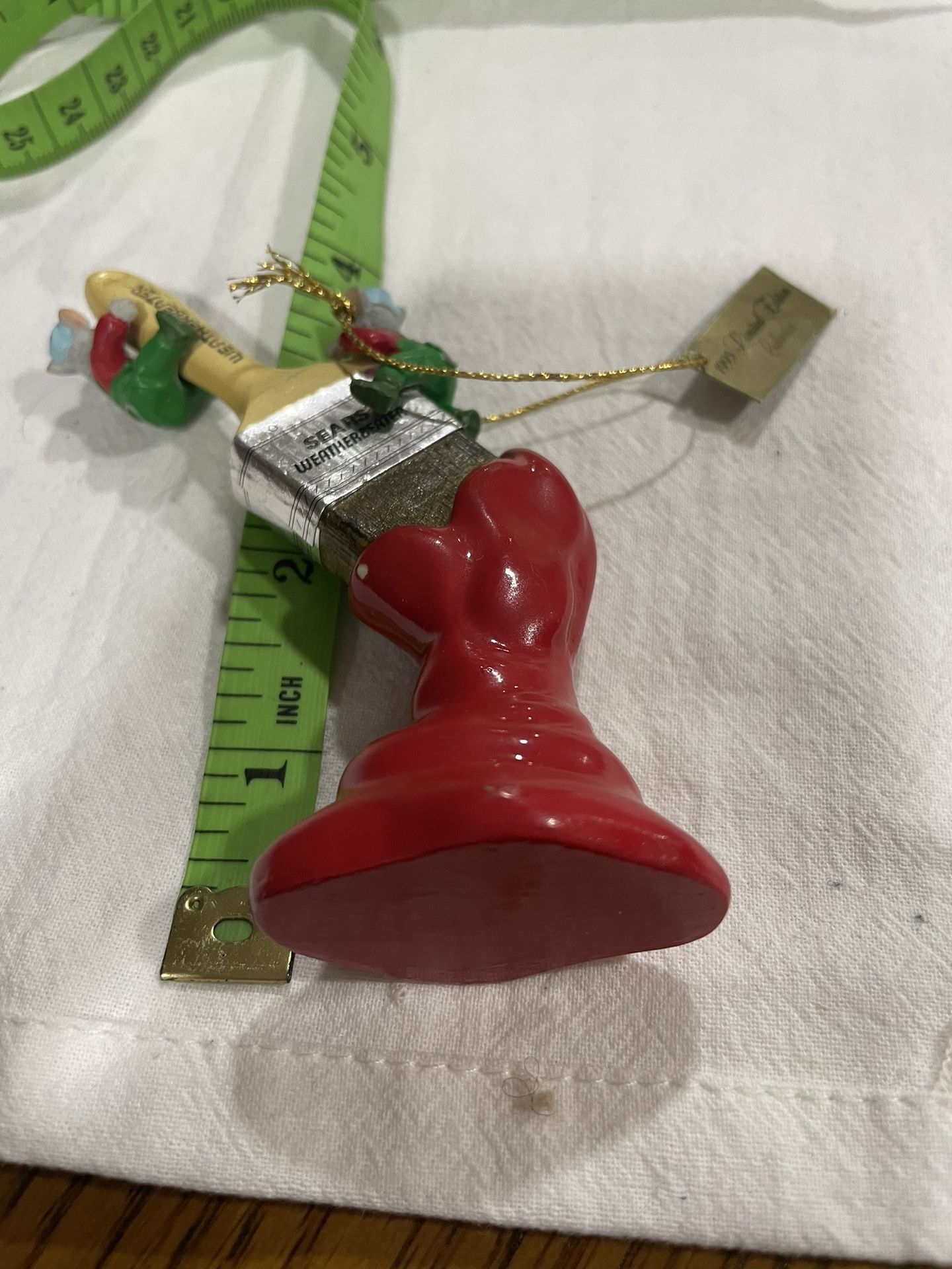 Sears Weatherbeater Paint Brush Mice Ornament - photo 5