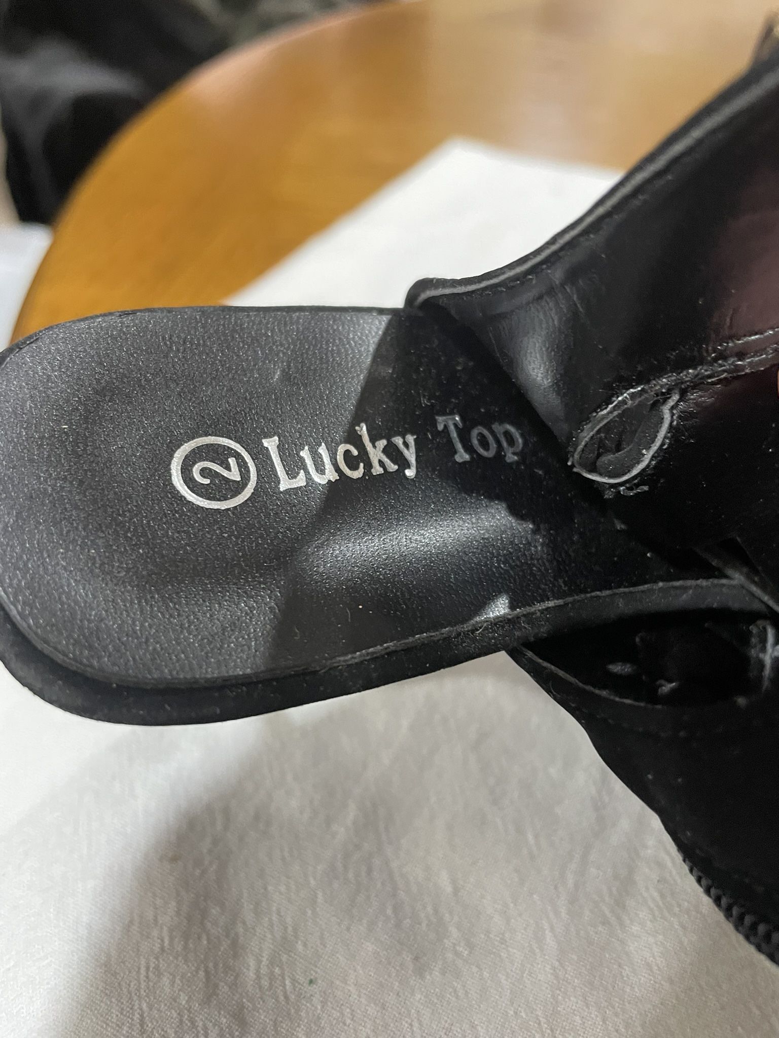 Lucky Top Size 2 Girls Black Dress Sandals - photo 4