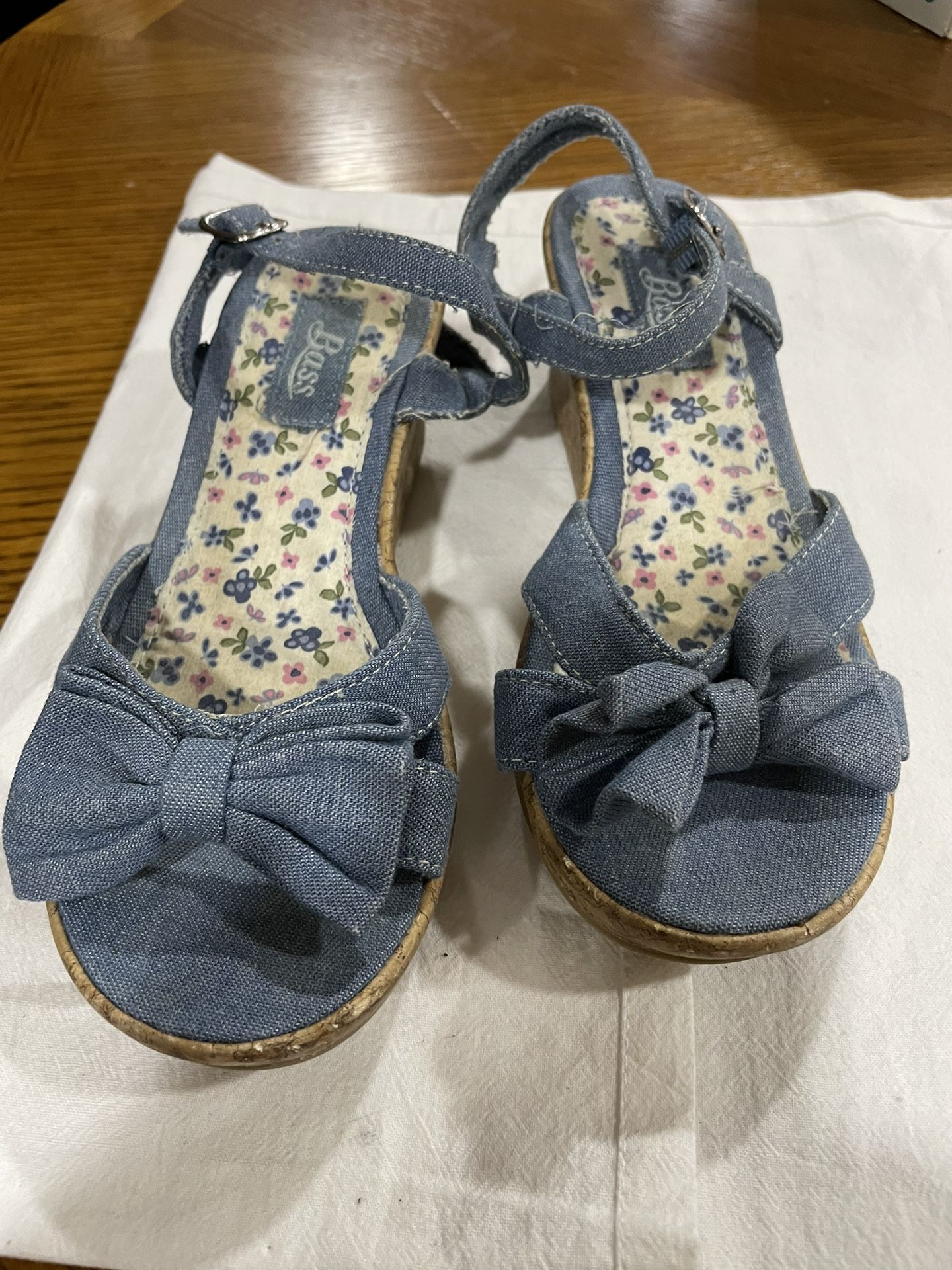 Girls Size 2 Denim Sandals - photo 3