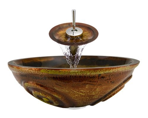 Aurora Sinks A06 Painted Glass Bathroom Ensemble