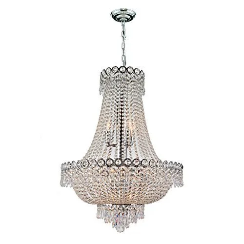 Empire Crystal Chandelier 12 Light Chrome Finish thumbnail