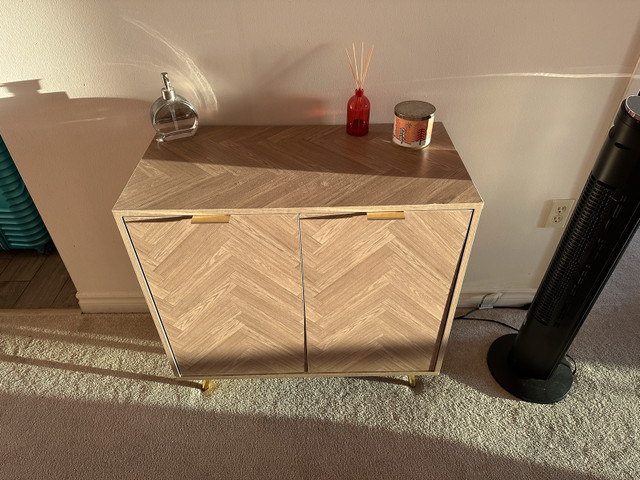 Anmytek Natural Oak Storage Cabinet