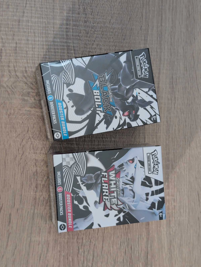 Pokemon Black Bolt and White Flare Booster Bundles