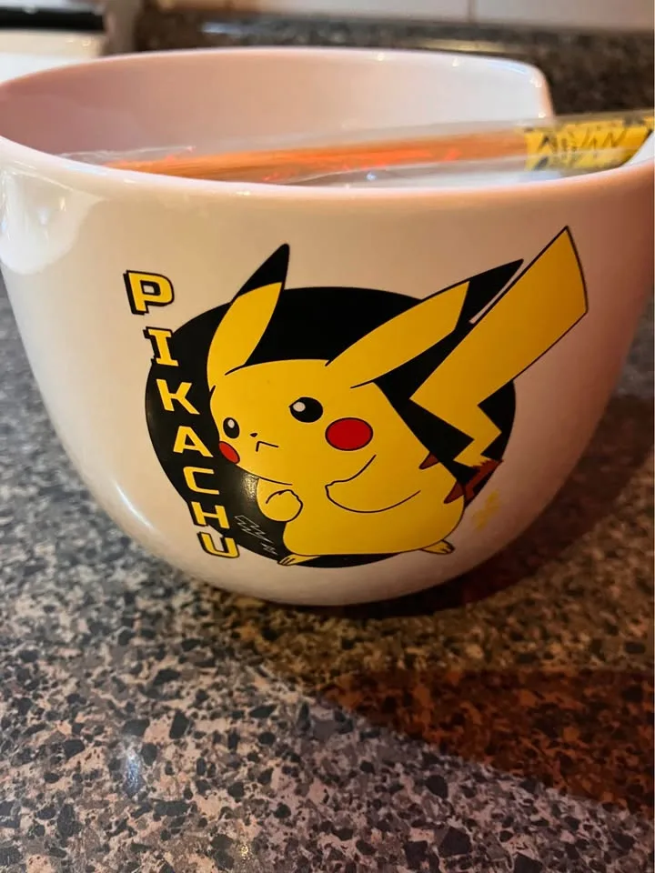 Pikachu Ceramic Ramen Bowl image indicator(3)