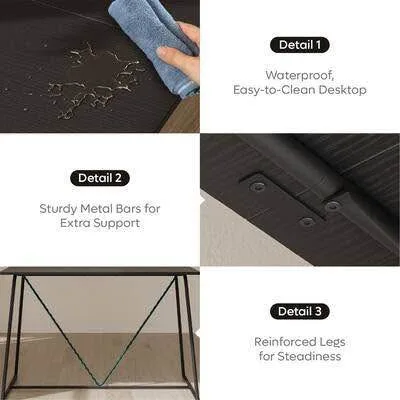 Bestier 47.5 inch Wood Dining Table Set for 4 image indicator(5)