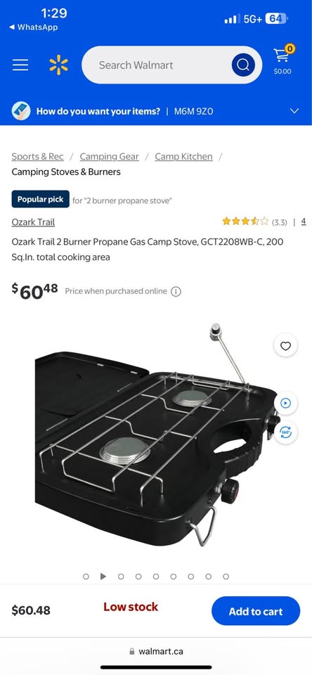 Ozark Trail 2 Burner Propane Gas Camp Stove - photo 3