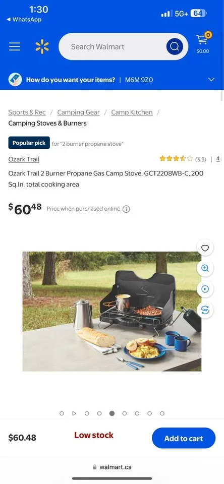 Ozark Trail 2 Burner Propane Gas Camp Stove image indicator(4)