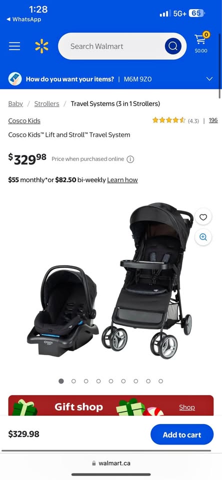 Cosco Kids™ Lift and Stroll™ Travel System