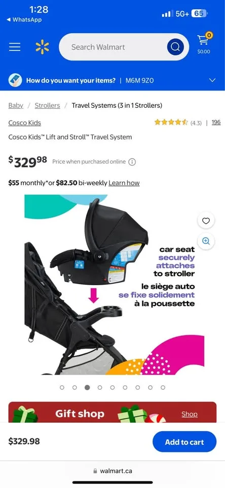 Cosco Kids™ Lift and Stroll™ Travel System image indicator(4)