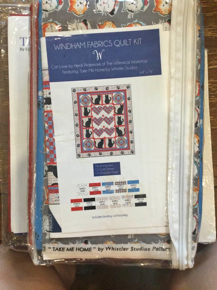 Cat Love quilt kit