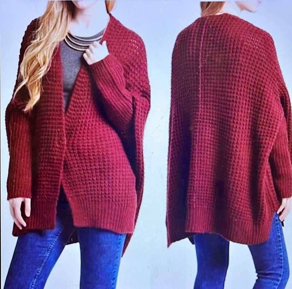 Free People Wool Angora Blend Oversized Dolman Cardigan Sweater