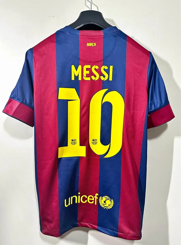 MESSI #10 HOME BARCELONA 2014/15 RETRO JERSEY SIZE MEDIUM thumbnail