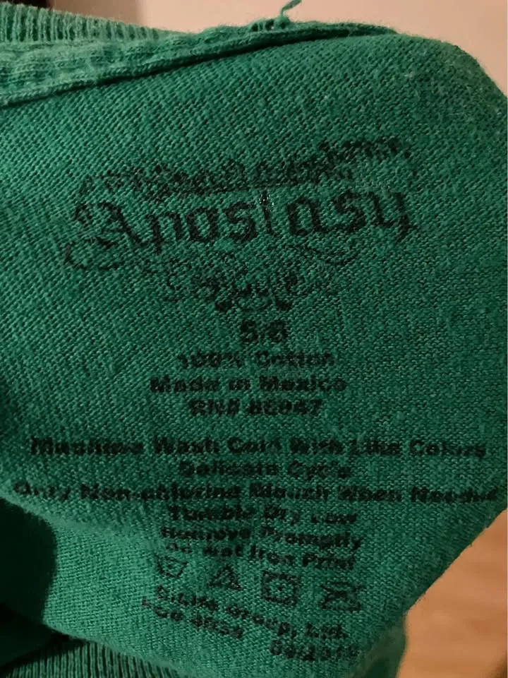 Vintage Anastasia green gothic cross graphic babydoll-doll tee image indicator(2)