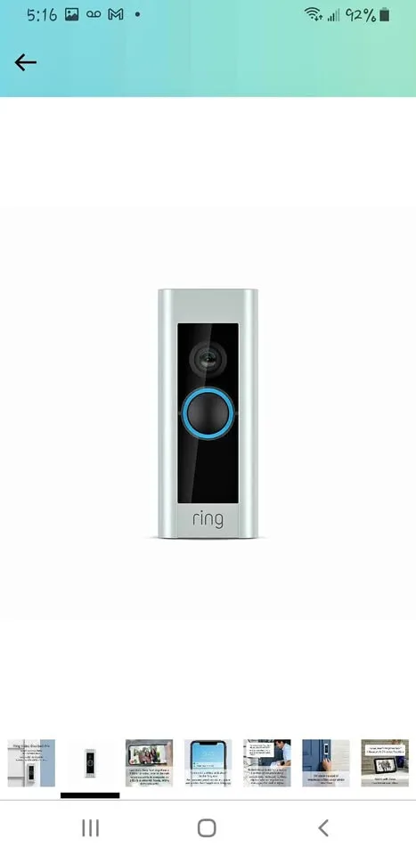 Ring video doorbell Pro