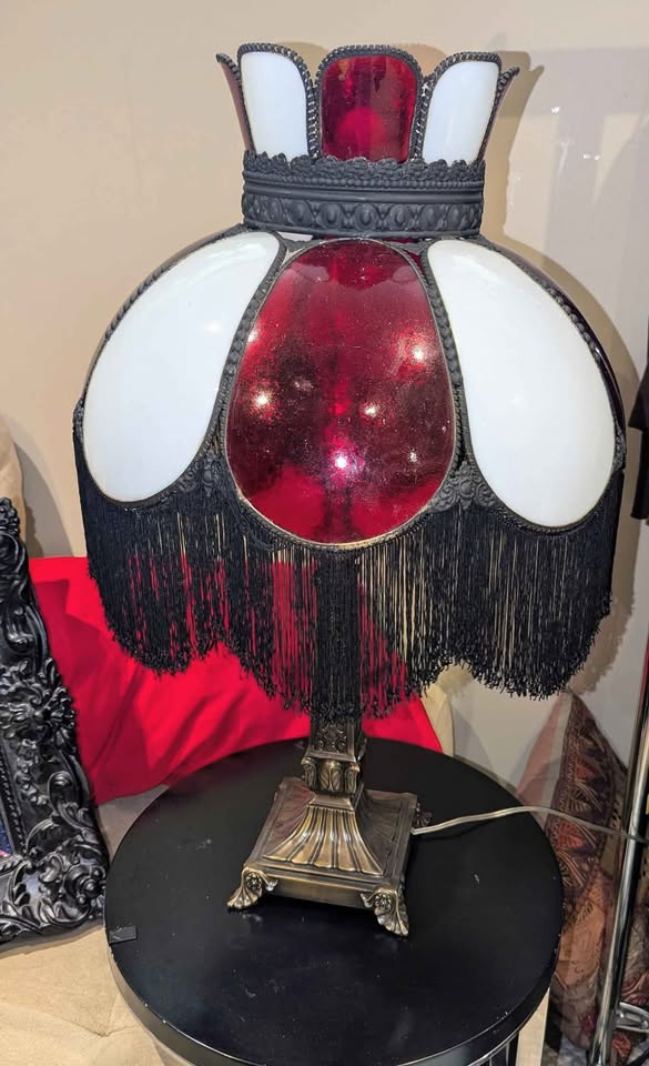 Gothic Glass Shade Lamp/Chandelier