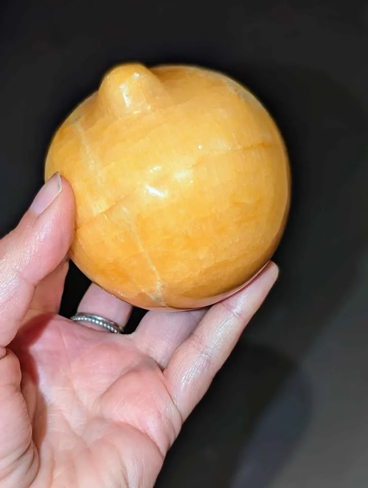 3 Stone Carved Fruit in wood bowl image indicator(2)