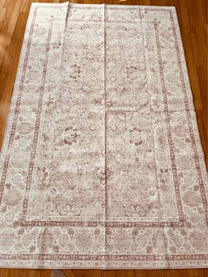 🌸🌸Brand New Pink Floral 5x8ft Rea Rug