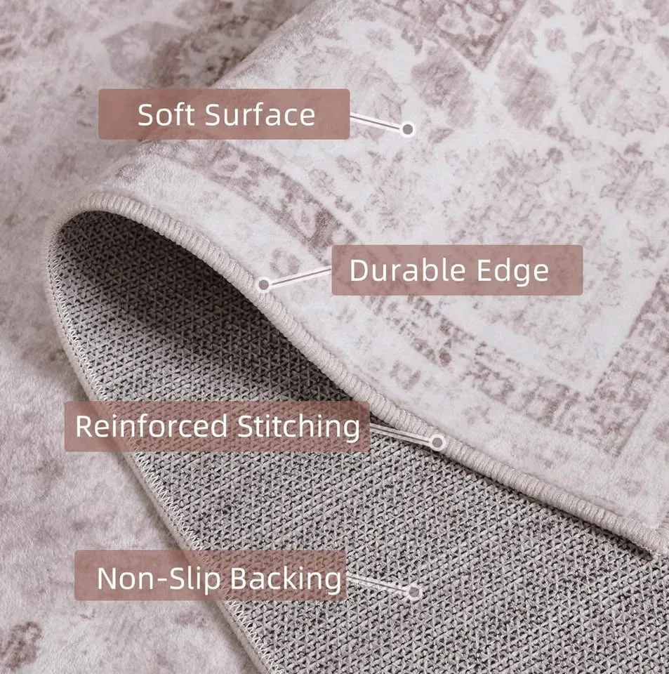 🌸🌸Brand New Pink Floral 5x8ft Rea Rug image indicator(4)