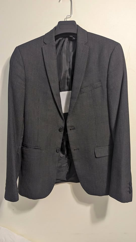 Zara Man Textured Blazer 36