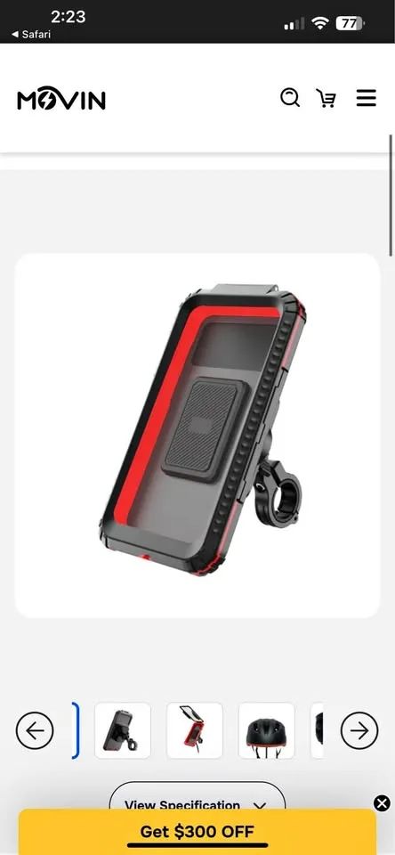 Heavy-Duty Waterproof Phone Mount thumbnail