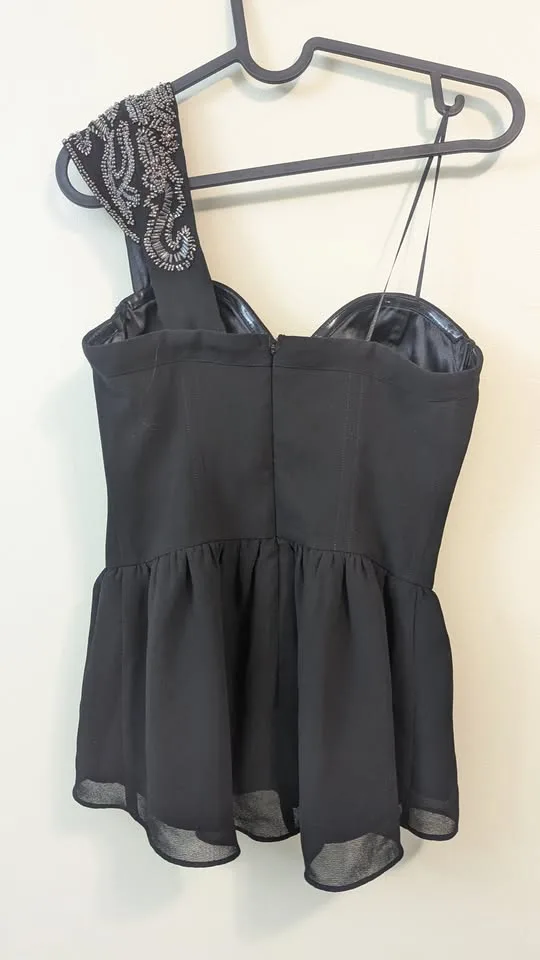 Guess Ribbed One Shoulder Top XS image indicator(2)