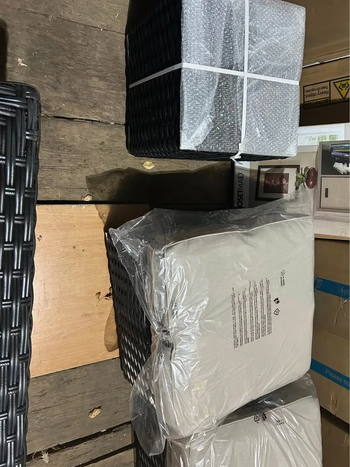 9-Person Wicker Patio Sectional Sofa Set with Cushions image indicator(2)