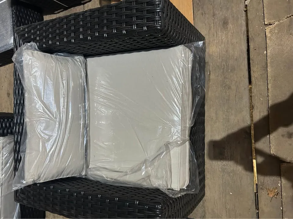 9-Person Wicker Patio Sectional Sofa Set with Cushions image indicator(4)