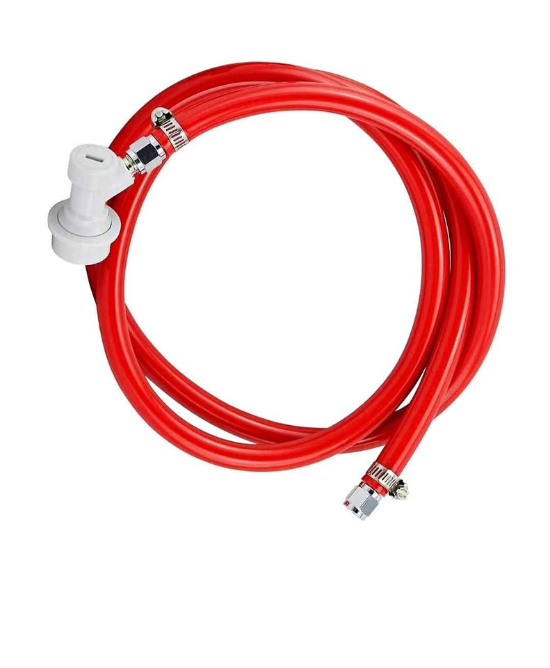FERRODAY Ball Lock Gas Line Assembly 5ft Red Tubing
