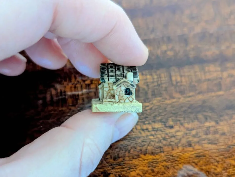 Miniature Stone Cottage Figurine image indicator(3)
