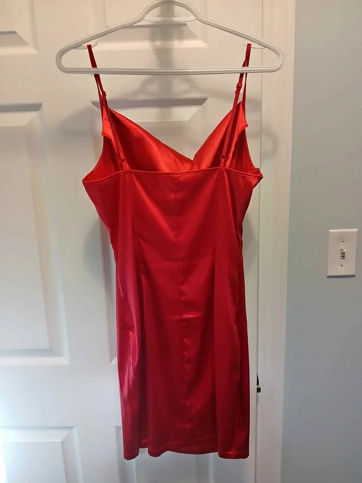 Satin Red Dress thumbnail
