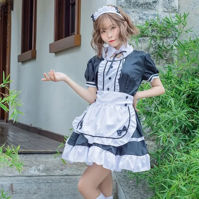 Maid Cosplay Costume Dress L 🥕 image indicator(5)